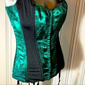 2pc + 4 Garters Corset & Thong set Shirley of Hollywood